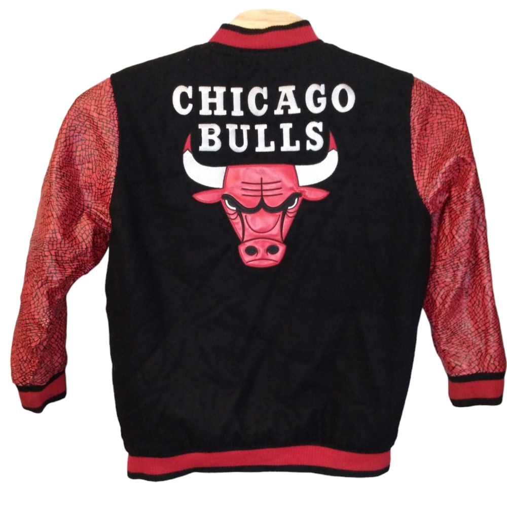 JH‎ Design Reversible Chicago Bulls Bomber Jacket size XLarge/CHECK EVERYTHING!!